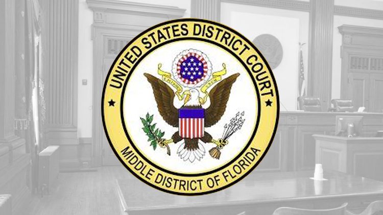 A seal of the united states district court for the middle district of florida.