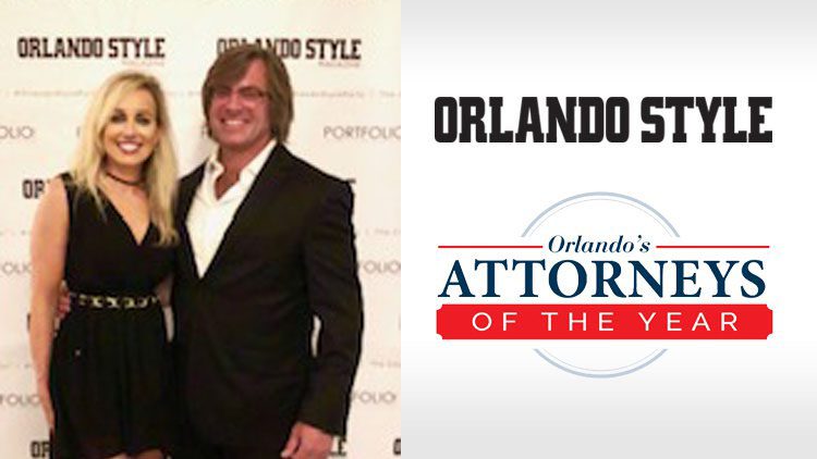 A man in suit and tie next to the words orlando style